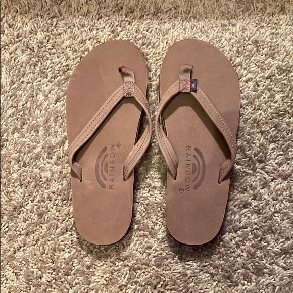 Rainbow Tan Sandals - Picture 1 of 3